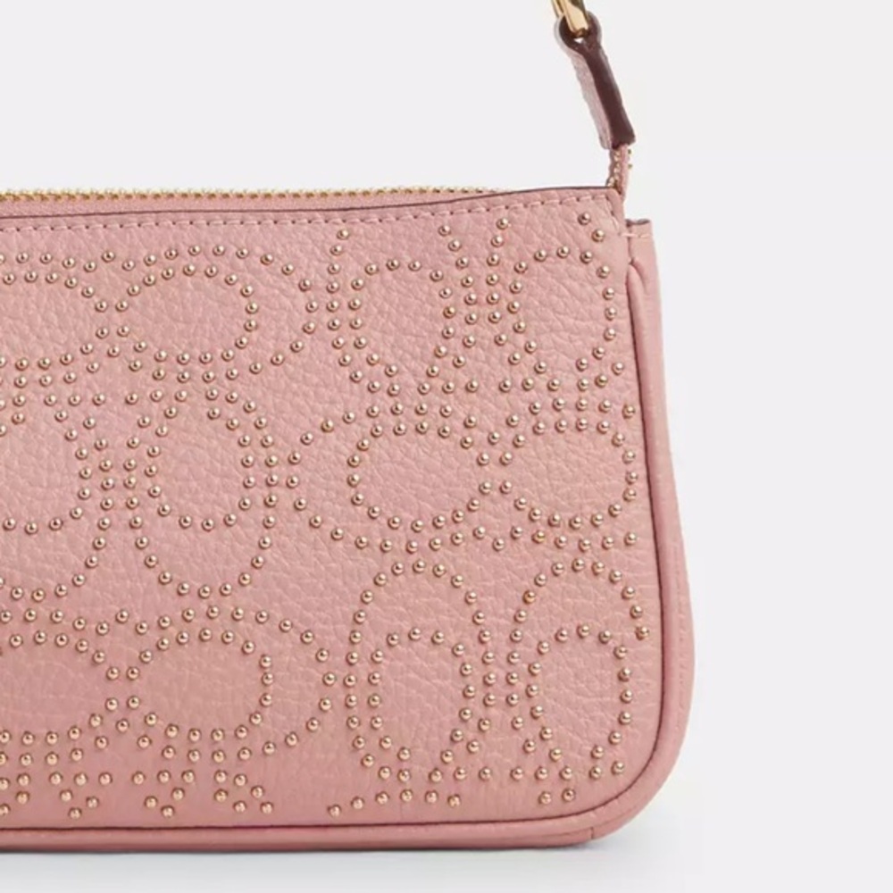 🔥NWT COACH Nolita‎ 19 With Signature Rivets Leather in Pink - Picture 2 of 16